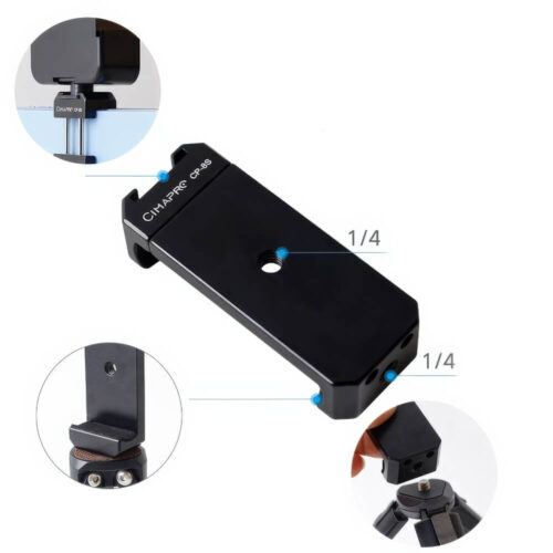 Kẹp điện thoại nhôm CNC Xiletu CP-8S