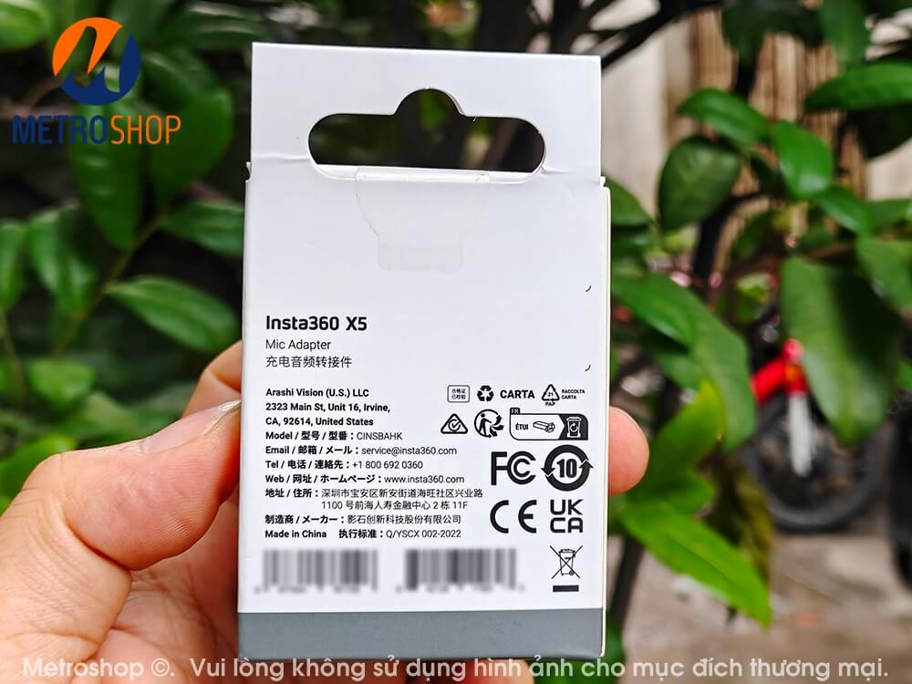 [848] Insta360 X5 Mic Adapter chính hãng - Metroshop